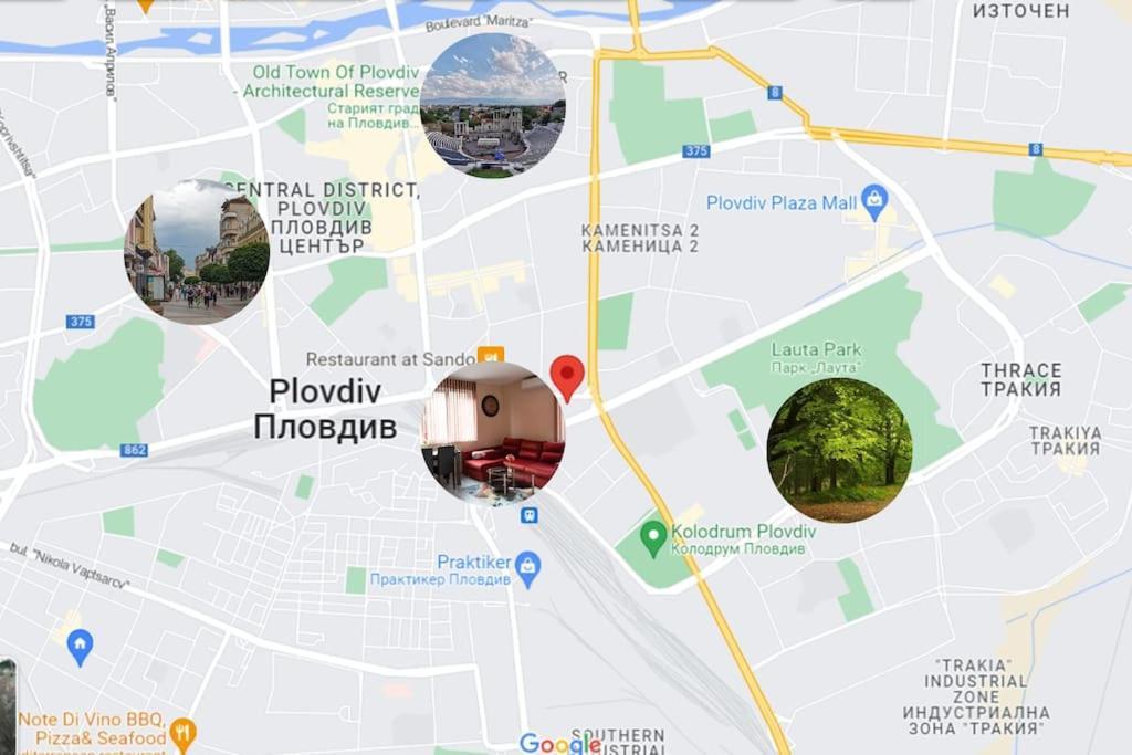 Modern & Bright 1Bd Apartment Near Main Square Plovdiv Buitenkant foto